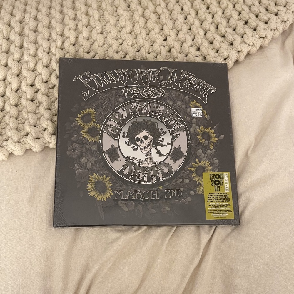 Grateful Dead RSD Fillmore West March 2nd 1969 5-LP Etched Record Vinyl Set